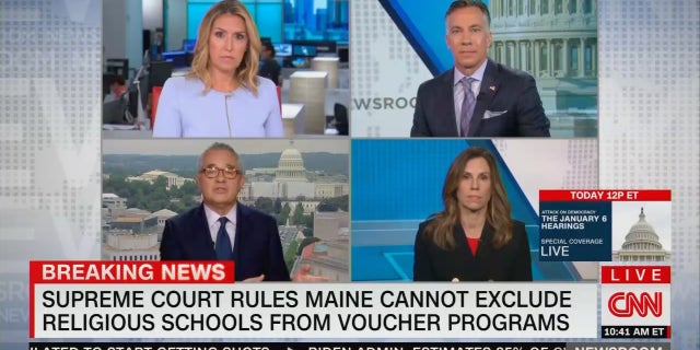 CNN is concerned about the establishment clause that the Supreme Court