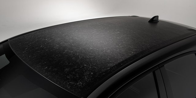 The GR Corolla MORIZO has a forged carbon sheet molded roof.