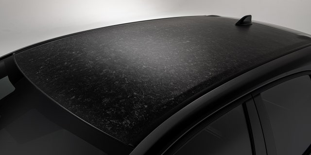 The GR Corolla MORIZO has a forged carbon sheet molded roof.