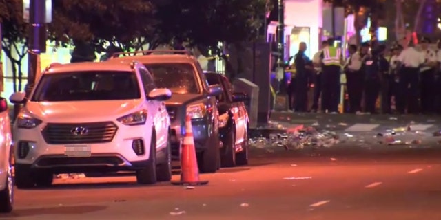 At least four people are injured after a shooting on U street Washington DC.
