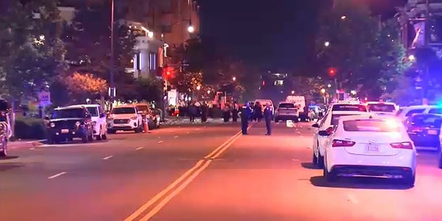 At least four people are injured after a shooting on U street Washington DC