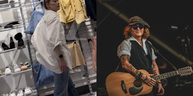 Johnny Depp performs with Jeff Beck in Finland as Amber Heard is spotted shopping following defamation trial