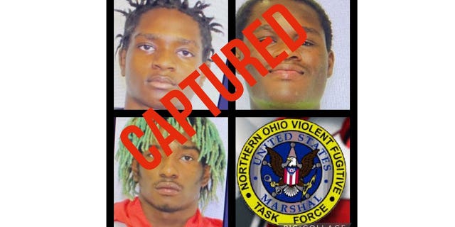 Pictured clockwise below are: Tyler Stafford, Donovon Jones and Deshawn Stafford. (Courtesy: US Marshals Service)