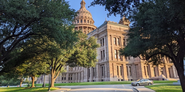 Outside the Texas State Capitol building in Austin.