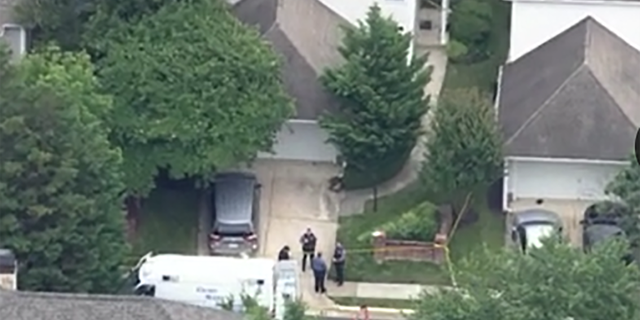 Aerials over the scene where DonorSee founder Gret Glyer was fatally shot inside his Fairfax home. 