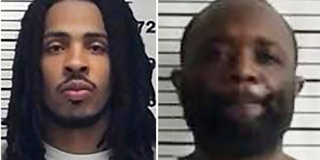 This photo, provided by the Federal Bureau of Prisons, shows Lamonte Rashawn Willis and Kareem Allen Shaw from the left. Willis and Shaw were found missing from a satellite camp at the federal correction facility Petersburg in Hopewell, Virginia, on Saturday, June 18, 2022, according to federal officials.  (Federal Bureau of Prisons via AP)