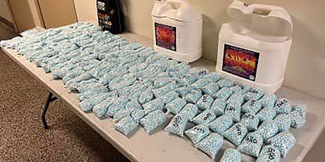 The total street value of the 150,000 pills was estimated to be $750,000, according to the sheriff’s office.