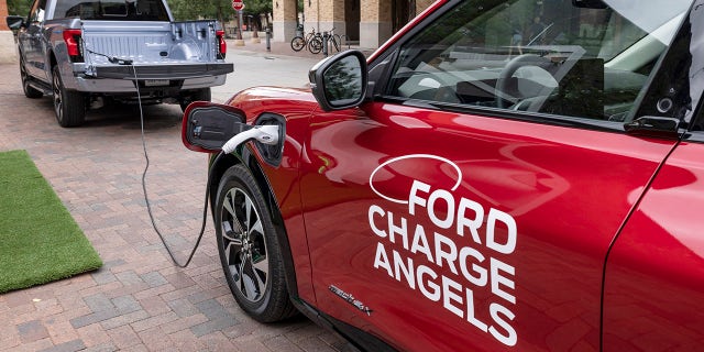Ford has been promoting the F-150 Lightning's ability to charge other vehicles.