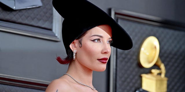 Halsey attends the 64th Annual GRAMMY Awards at MGM Grand Garden Arena on April 03, 2022 in Las Vegas, Nevada.