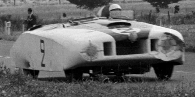 Cunningham's "Le Monstre" prototype finished 11th at the 1950 24 Hours of Le Mans.