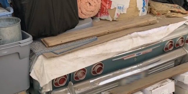 Mans' Chevy Impala SS was stored away in 1987.