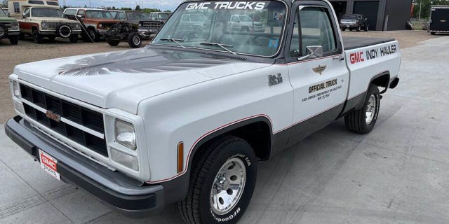 The 1980 GMC High Sierra C15 Indy Hauler served as a support truck for the Indy 500.