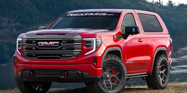 Flat Out Autos' Jimmy-style SUV retains the GMC Sierra's front-end styling.