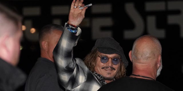 Fans sang "Happy Birthday" to Johnny Depp outside of a theater in York Monday night. He turns 59 on Thursday. 