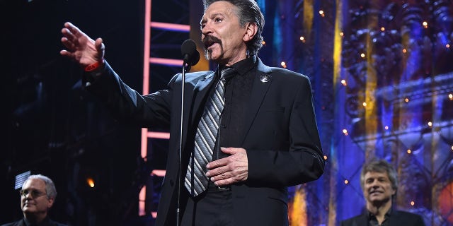 Alec Bob Such of Bon Jovi speaks onstage during the 33rd Annual Rock and Roll Hall associated with Fame Induction Ceremony with Public Auditorium on Apr 14, 2018, in Cleveland, Ohio. 