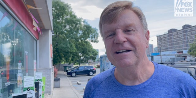 New Jersey resident reacts to President Biden's remarks "Jimmy Kimmel Live!" interview. (Megan Myers/Fox News Digital)