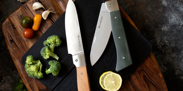 This knife set great for travel trips with dad.