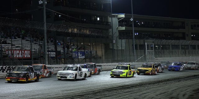 The NASCAR Truck Series is the only NASCAR series to visit the Knoxville dirt track.