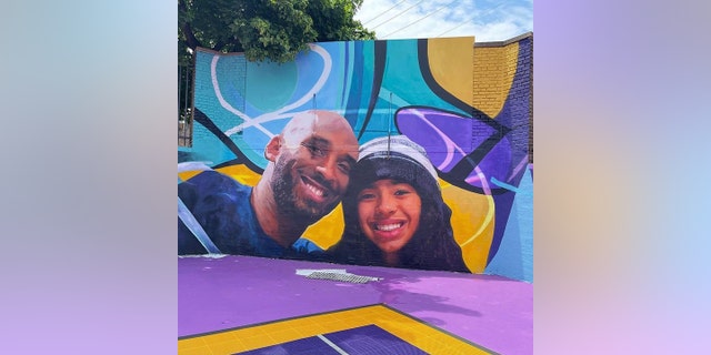 Kobe and Gianna Bryant Dream Basketball Court is unveiled in Bryant's hometown of Philadelphia on Tuesday, June 14