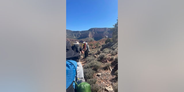 Another scene in the Grand Canyon in mid-May, when Kristi Key helped rescue hikers who had been struck ill.
