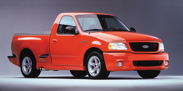 1999 Ford SVT F-150 Lightning has a 5.4-liter supercharged V8 under its hood.