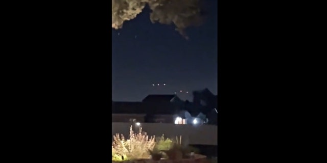 Strange lights in the San Diego sky prompted questions from social media users on Monday.