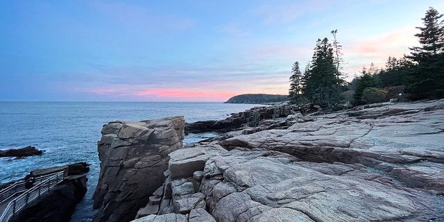 Thunder Hole at Acadia National Park in Maine — the Pine Tree State. 