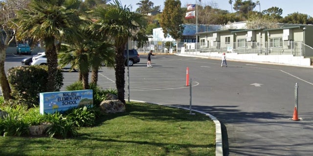 A street view of Malibu Elementary School. The city is considering a plan to place armed security guards at its schools in the wake of a deadly mass shooting at a Texas school.