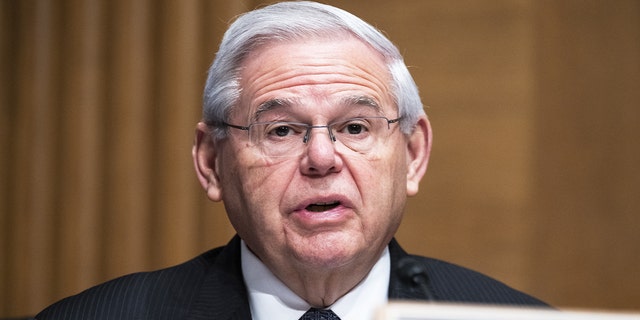 Senator Bob Menendez, a Democrat from New Jersey, speaks during a Senate Banking, Housing and Urban Affairs Committee hearing in Washington, D.C., US, on Tuesday, May 10, 2022. 