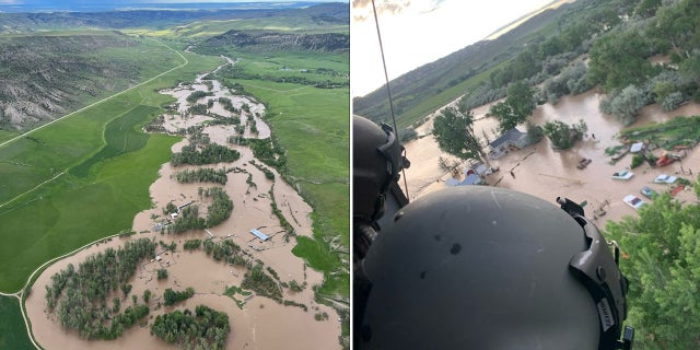 Days of heavy rain and snowmelt caused dramatic flooding in south central Montana.