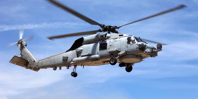 FILE- U.S. Navy SH-60 Seahawk helicopter.