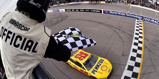 Joey Logano won the Enjoy Illinois 300 at World Wide Technology Raceway.