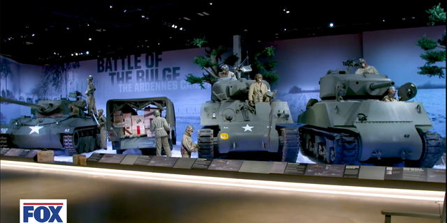 A display inside Wyoming's National Museum of Military Vehicles featured on Fox Nation's "Hidden Gems." (フォックスネーション)