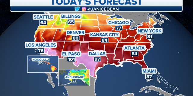 The national forecast for Monday, June 6.