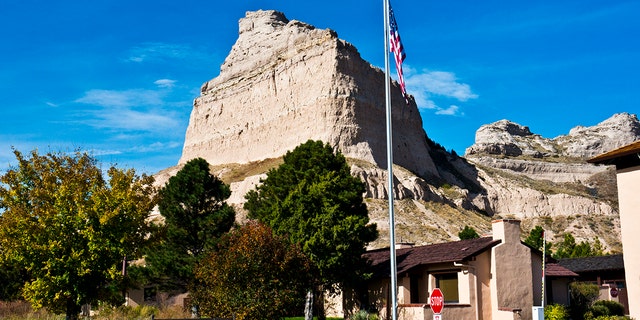 Scotts Bluff in Nebraska, including the Scotts Bluff National Monument.