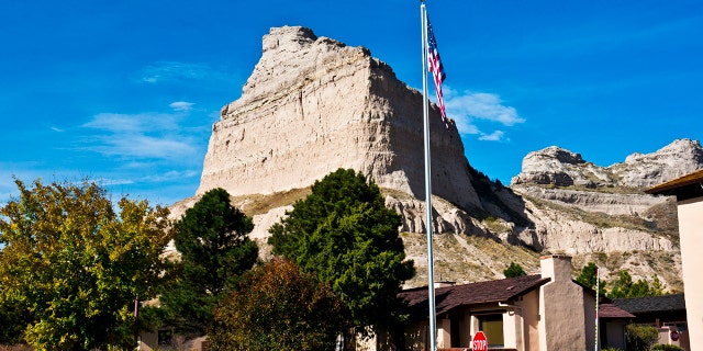 Scotts Bluff in Nebraska, including the Scotts Bluff National Monument.