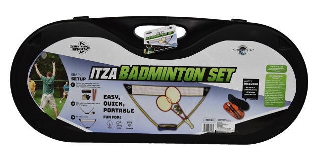 Play badminton on the go with this pop-up set.