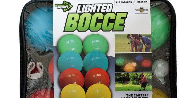 Play bocce ball at any time with this glow-in-the-dark bocce ball set. (BJ’s Wholesale Club) 