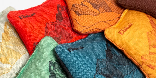 These cornhole bags have both a woven side and a suede side for a good grip.
