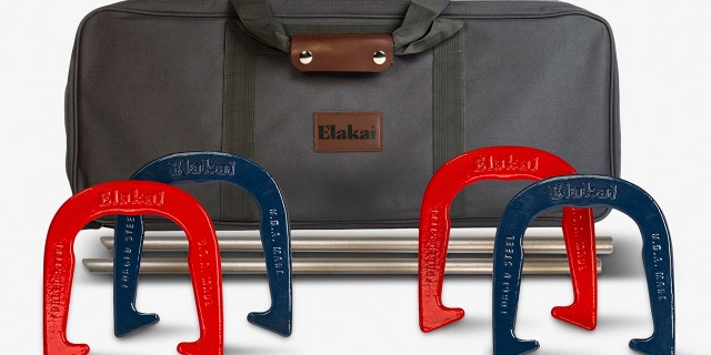 This horseshoe playset is made in the USA