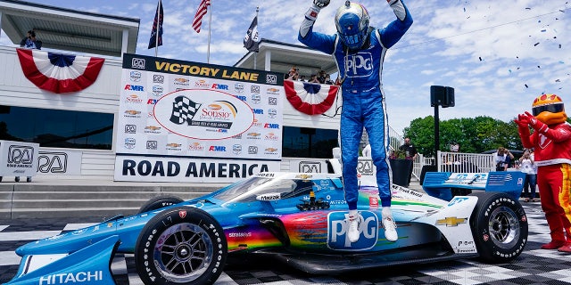 Josef Newgarden won the Sonsio Grand Prix at Road America.