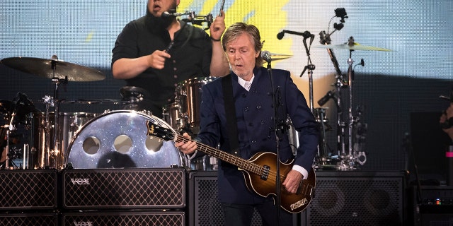 Paul McCartney performs during his "Got Back" tour on Thursday, June 16, 2022, at MetLife Stadium in East Rutherford, N.J. 