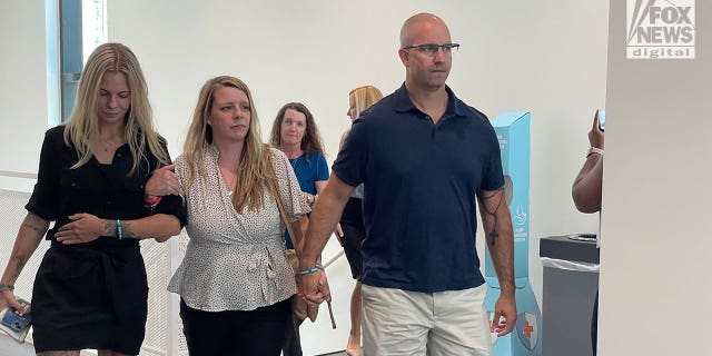 The family of Gabby Petito seen walking into a Florida courtroom ahead of a hearing on June 22, 2022.