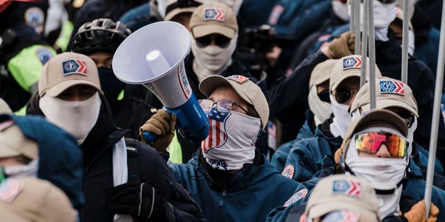 Members of the right-wing group, the Patriot Front