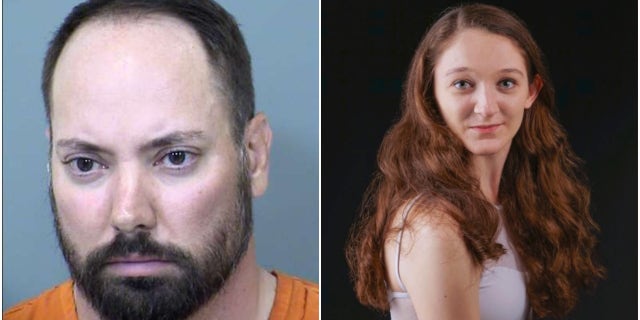 Christopher Hoopes, left, seen in this Maricopa County mugshot image; Colleen Hoopes, right, a professional dancer with Ballet Arizona
