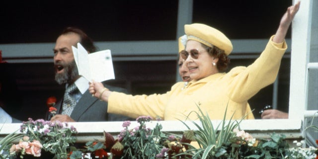 Her Majesty, who has had more than 1,800 winners globally, will not have a runner on Saturday as her top hope, Reach For The Moon, failed to recover in time following an injury. The queen pictured at the races in 1988.