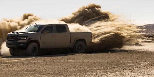 The Ram 1500 TRX Sandblast features a 702 hp V8.