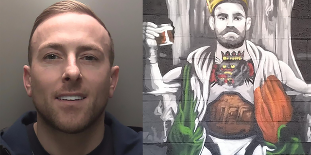 A mural helped police in the UK arrest Ryan Palin on drug charges.