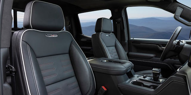 The GMC Sierra AT4X is equipped with massaging front seats.