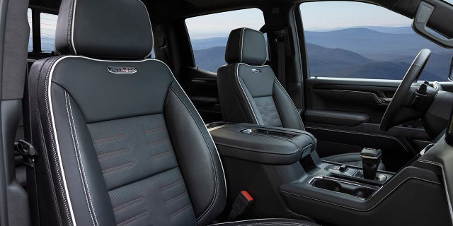 The GMC Sierra AT4X is equipped with massaging front seats.